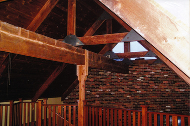 Photographs, Recycled timber beam from Eltham Barrel