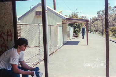 Photograph, Marjorie North, Montmorency Railway Station, Were Street, 1986, 1986