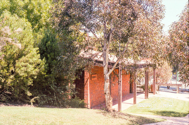 Photograph, Marjorie North, Public toilets, Montmorency shops, Were Street, 1986, 1986