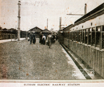 Negative - Photograph, Coghill & Haughton, Eltham Electric Railway Station, 1923