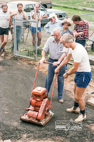Photograph, Paving course at the childcare co-op run by Eltham Living and Learning Centre, c.1982-1986