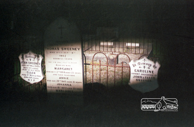 Photograph, Thomas Sweeney and family grave, Eltham Cemetery