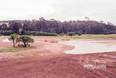 Photograph, Wetlands area under construction, Fergusons Paddock, Hurstbridge