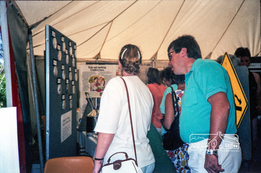 Photograph, Shire of Eltham display at the 1991 Eltham Community Festival, 9 Nov. 1991