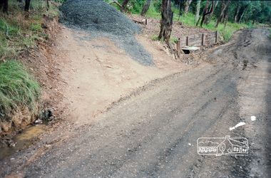 Photograph, Council road and drainage works, c.Nov. 1991