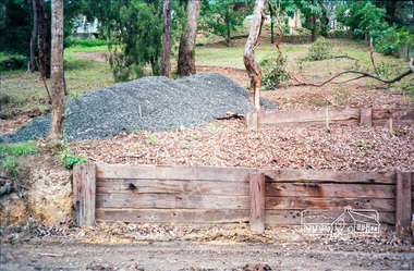 Photograph, Council road and drainage works, c.Nov. 1991