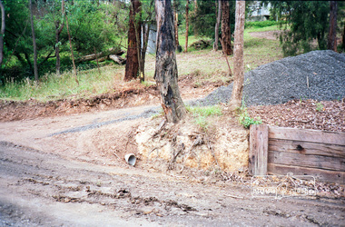 Photograph, Council road and drainage works, c.Nov. 1991