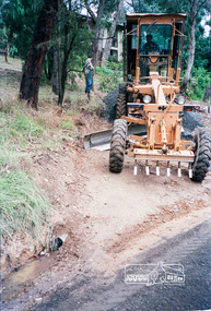 Photograph, Council road and drainage works, c.Nov. 1991