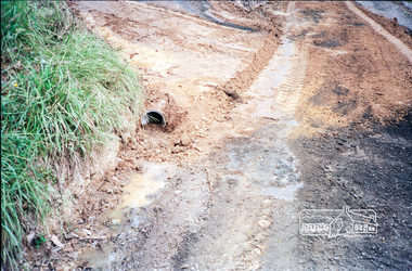 Photograph, Council road and drainage works, c.Nov. 1991