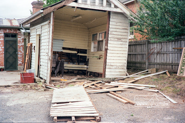 Photograph, The former Police residence at 728 Main Road under renovation work for future Shire of Eltham use, c.Nov. 1991
