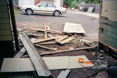 Photograph, The former Police residence at 728 Main Road under renovation work for future Shire of Eltham use, c.Nov. 1991