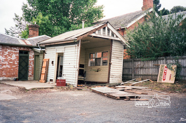 Photograph, The former Police residence at 728 Main Road under renovation work for future Shire of Eltham use, c.Nov. 1991