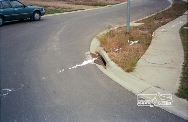 Photograph, Eltham Shire Roads, gutter drainage