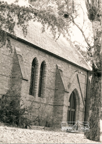 Photograph, West door entrance, St. Margaret's Anglican Church, Eltham, c.1985