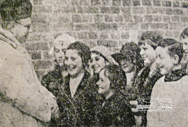 Photograph, Reverend Tamillas Muppen (1931-1940) with children of the Parish, St Margaret's, Eltham, 75th Patronal Festival, 1936