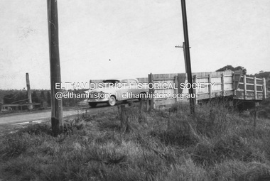 Photograph, R.J. Manuell, Old railway overpass, Sherbourne Road, Briar Hill, c. Sep 1963