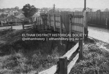 Photograph, Old railway overpass, Sherbourne Road, Briar Hill, c. Sep 1963