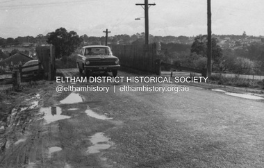 Photograph, R.J. Manuell, Old railway overpass, Sherbourne Road, Briar Hill, c. Sep 1963