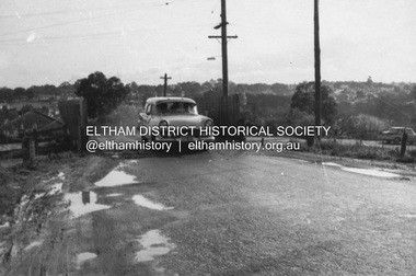 Photograph, R.J. Manuell, Old railway overpass, Sherbourne Road, Briar Hill, c. Sep 1963