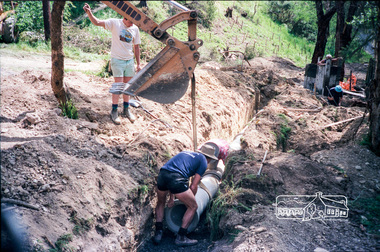 Photograph, Drainage works, Shire of Eltham, c. Oct 1987, 1987