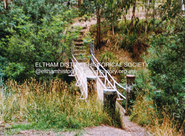 Photograph, Doug Orford, Footbridge across Diamond Creek near Gum Glade, Eltham, 1991, 1991