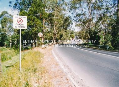 Photograph, Doug Orford, Bridge across Diamond Creek, Wattletree Road, Eltham North, 1991, 1991