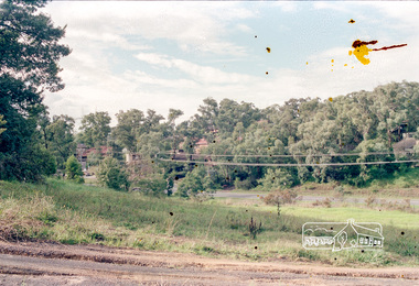 Photograph, Looking down Parsons Road to Main Road, Eltham, c.1987
