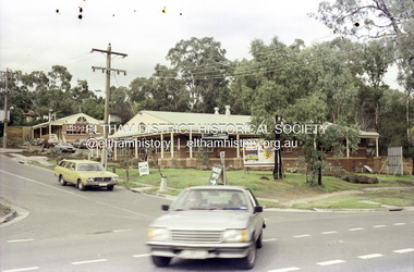 Photograph, Corner of Beard Street with Main Road, Eltham East showing newly developed shops, c.1987