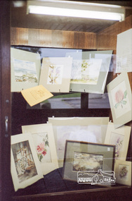 Photograph, Painting classes display, Living and Learning Centre, October 1988