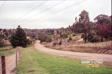 Photograph, Looking south along Parsons Road, Eltham, c.1988