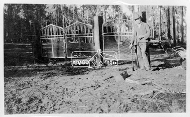 Photograph, Kinglake National Park. Gates into Jehosaphat Park; Shelley Harris, Ranger