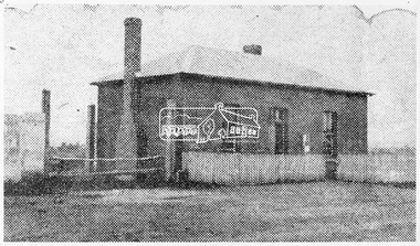 Photograph, Council Office. Kangaroo Ground, formerly printing office of the "Evelyn Observer"