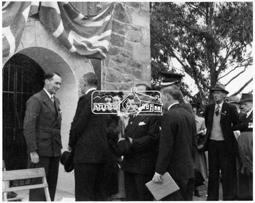 Photograph, Shire of Eltham War Memorial. Dedication of Tower and Cottage, 16 November 1951