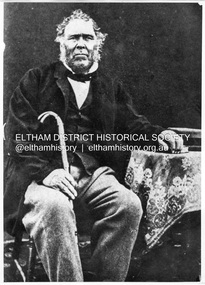 Photograph, William Bell, 1796-1870. Settled in Kangaroo Ground