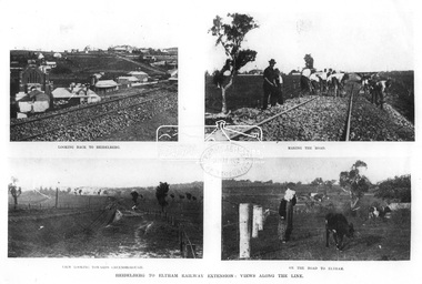 Photograph, The Australasian, Heidelberg to Eltham Railway extension: views along the line, 1902