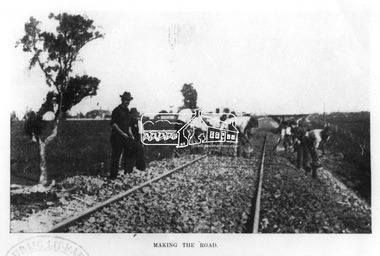 Photograph, The Australasian, Making the road, 1902