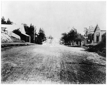 Negative - Photograph, Main Road, Eltham, looking south from Bridge Street, 1906-1907