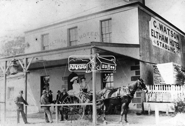 Photograph, Watson's Eltham Hotel, Maria Street, Eltham, c.1900