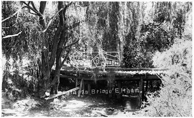 Negative - Photograph, Tom Prior, Langlands Bridge, Eltham, c.1900