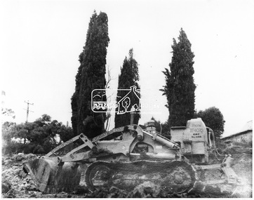 Negative - Photograph, George W. Bell, Excavation of site for new Eltham Shire Office building, 895 Main Road, Eltham, 1964