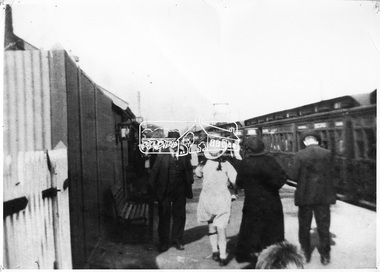 Photograph, Eltham - The First Electric Train to Eltham