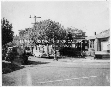 Negative - Photograph, Ian McDonald, Corner of Main Road and Arthur Street, Eltham, 4 Jan. 1968