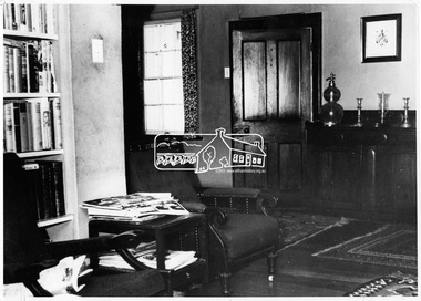 Photograph, Eltham - Interior of the living room at Sweeney's, 1971