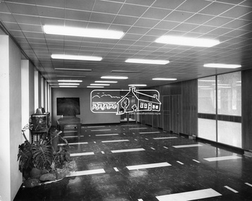 Photograph, Hugh Fisher, Eltham - reception area before Council Chamber, c.1965, 1965