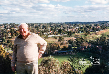 Photograph, View looking southwest from near Manatunga Circuit across the Diamond Valley United Soccer Club field, Greensborough, c.1986, 1986c