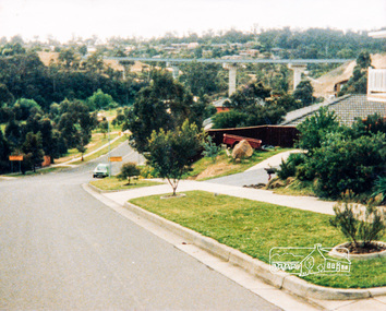 Photograph, View looking northwest along Plenty River Drive, Greensborough from outside No. 64, c.1986, 1986c