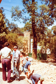 Photograph, Road construction in front of 'Jingalong', 110 Ryans Road, Eltham North, 1983