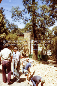 Photograph, Road construction in front of 'Jingalong', 110 Ryans Road, Eltham North, 1983, 1983