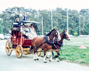Photograph, Ben Hall, Mrs Elwers, Marg Reeves, Eltham Community Festival, Central Park, 8 November 1986, 08/11/1986