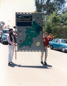 Photograph, Russell Yeoman and Matthew Smith, Eltham Festival Community Parade, 7 November 1987, 07/11/1987